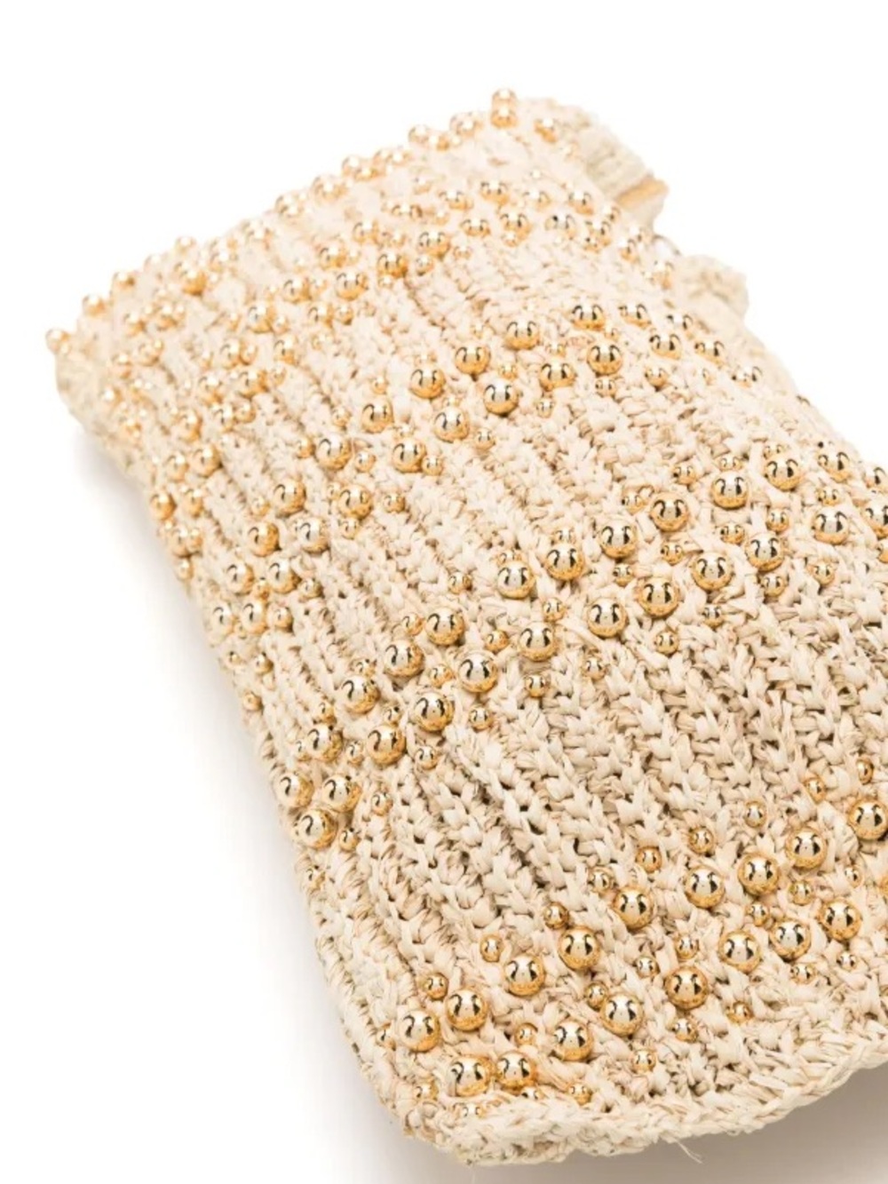 Cult Gaia Hera Raffia Shoulder Bag with Gold Beaded Embellishment - Picture 4 of 12